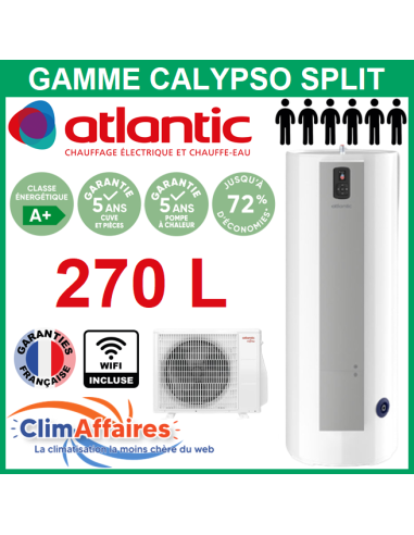 ATLANTIC ELECTRIQUE - Chauffe-eau thermodynamique Calypso connecté