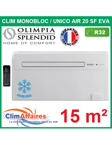 Olimpia Splendid - Climatisation Monobloc Froid Seul R32 - UNICO AIR 20 SF EVA (1.7 kW) - 02112