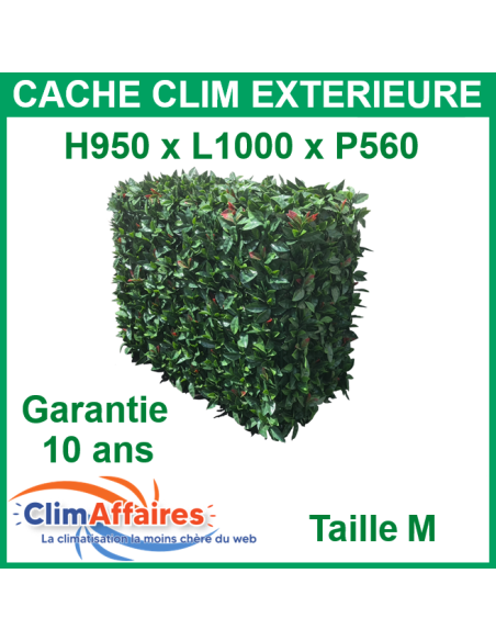 Cache groupe pour climatisation unité extérieure - Feuillage Artificiel - 950x1000x560 mm (Taille M)