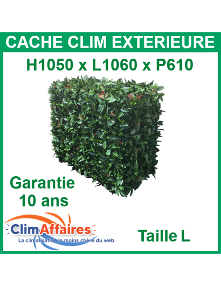 Cache groupe pour climatisation unité extérieure - Feuillage Artificiel - 1050x1060x610 mm (Taille L