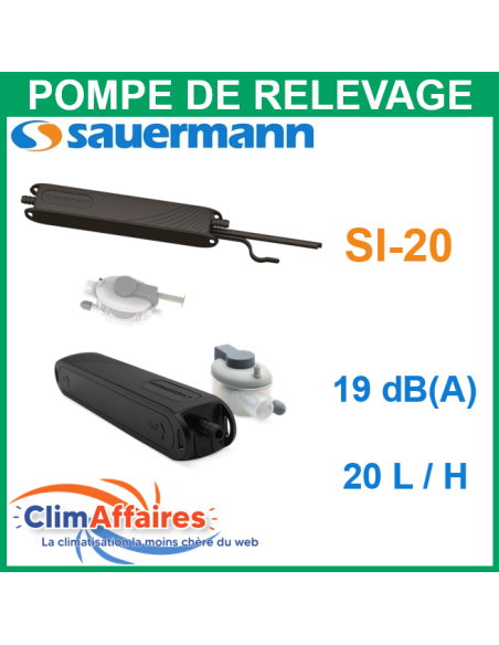 Pompe de Relevage Bi-bloc à piston - Sauermann - SI-20 (20l/h)