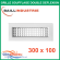 Baillindustrie - Grille de soufflage double déflexion - Aluminium blanc mat - 300x100 mm - DD300X100