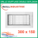 Baillindustrie - Grille de soufflage double déflexion - Aluminium blanc mat - 300x150 mm - DD300X150