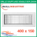 Baillindustrie - Grille de soufflage double déflexion - Aluminium blanc mat - 400x150 mm - DD400X150