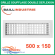 Baillindustrie - Grille de soufflage double déflexion - Aluminium blanc mat - 500x150 mm - DD500X150