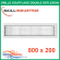 Baillindustrie - Grille de soufflage double déflexion - Aluminium blanc mat - 800x200 mm - DD800x200