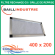 Baillindustrie - Filtre de rechange qualité G3 + cadre en aluminium pour grille de reprise 400x200 -