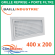 Baillindustrie - Grille de reprise + porte filtre - Aluminium blanc mat - 400x200 mm - GRAB400X200