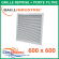 Baillindustrie - Grille de reprise + porte filtre - Aluminium blanc mat - 600X600 mm - GRAB600X600