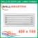 Baillindustrie - Grille de soufflage - Lames courbes à ailettes réglables - Aluminium blanc mat - 40