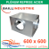 Baillindustrie - Plénum en acier piquage latéral pour grille de reprise porte filtre - 600x600 mm - 