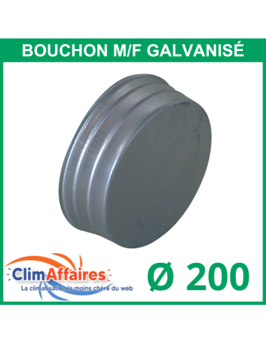 Bouchon galvanisé mâle / femelle (200 mm)