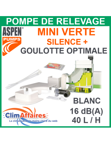 Pompe de relevage Aspen - Silence + MINI VERTE - Goulotte Optimale - FP3327/5 (40 l/h)