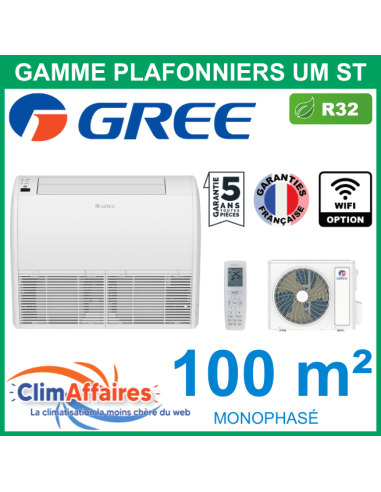 GREE Climatiseur Monosplit Plafonnier - UM ST 36 - 3NGR0636 + 3NGR0582 (10.0 kW)