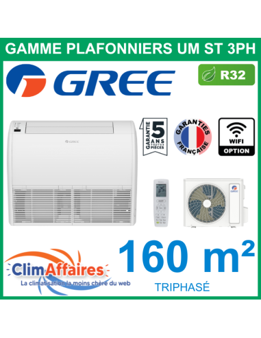 GREE Climatiseur Monosplit Plafonnier - UM ST 60 3PH - 3NGR0666 + 3NGR0667 (16.0 kW)