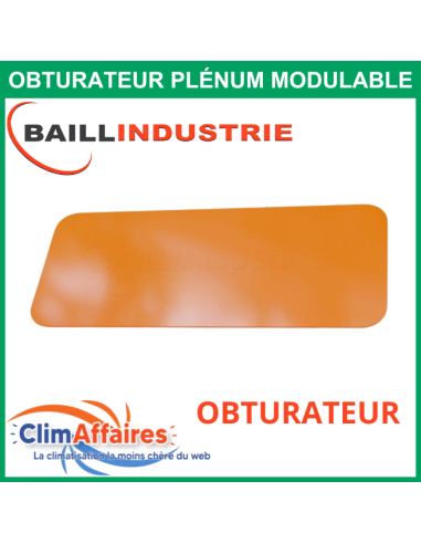 Obturateur pour plénum modulable - OBM