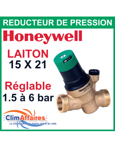 Réducteur de pression M/M pour chauffe-eau électrique - HONEYWELL - Laiton - 15x21