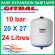 Vase d'Expansion pour eau Sanitaire - GITRAL Hydrochaud - 10 bar - HY24 - 24 litres