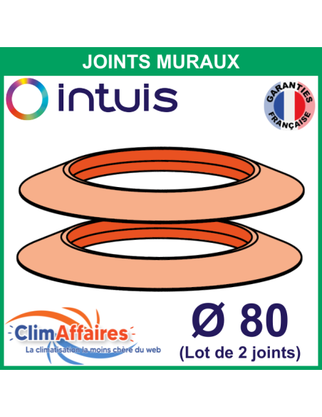 Joints muraux Ø 80 mm (Lot de 2) - INTUIS / AUER