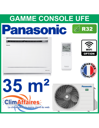 Panasonic Climatisation Inverter - CONSOLE UFE - R32 - CS-Z35UFEAW + CU-Z35UBEA (3.5 kW)