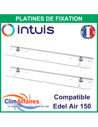 Platines de fixation murale pour chauffe-eau thermodynamique EDEL AIR 150 litres (Lot de 2) - INTUIS / AUER - 730018