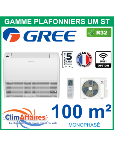 GREE Climatiseur Monosplit Plafonnier - UM ST 36 - 3NGR0636 + 3NGR0582 (10.0 kW)