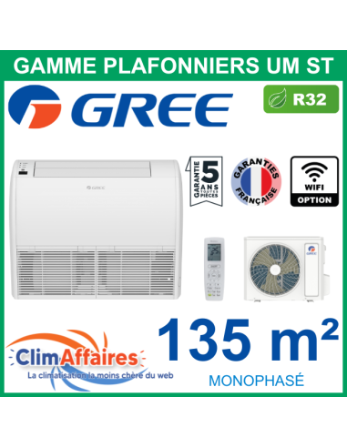 GREE Climatiseur Monosplit Plafonnier - UM ST 48 - 3NGR0646 + 3NGR0592 (13.4 kW)