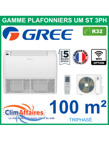 GREE Climatiseur Monosplit Plafonnier - UM ST 36 3PH - 3NGR0636 + 3NGR0597 (10.0 kW)