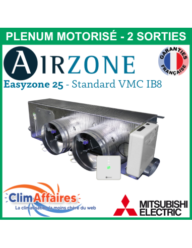 Airzone Easyzone 25 Standard + VMC IB8 MITSUBISHI - PEAD-M35/50 - 2 x 200 mm (AZE25MELST01S2)