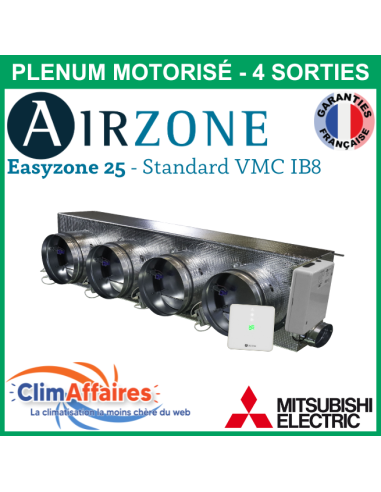 Airzone Easyzone 25 Standard + VMC IB8 MITSUBISHI - PEAD-M35/50 - 4 x 200 mm (AZE25MELST01S4)