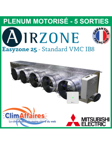 Airzone Easyzone 25 Standard + VMC IB8 MITSUBISHI - PEAD-M35/50 - 5 x 200 mm (AZE25MELST01S5)