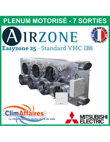 Airzone Easyzone 25 Standard + VMC IB8 MITSUBISHI - PEAD-M100/125 - 7 x 200 mm (AZE25MELST01L7)