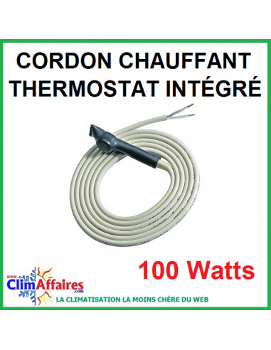 Cordon chauffant thermostat pour climatisation