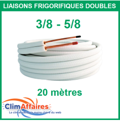 Liaisons Frigorifiques Cuivre Isolées Double M1 1/4 - 3/8 - 50 mètres
