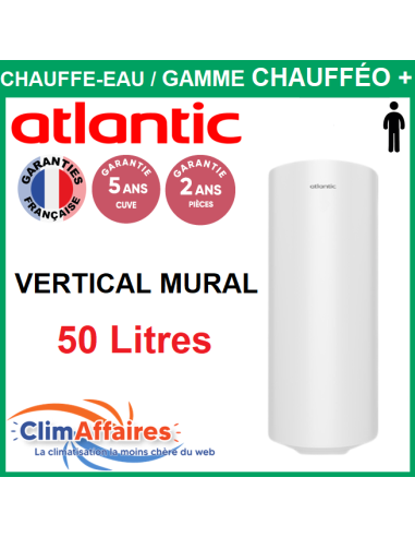 Chauffe-eau électrique vertical Atlantic Ego 50 litres 841205