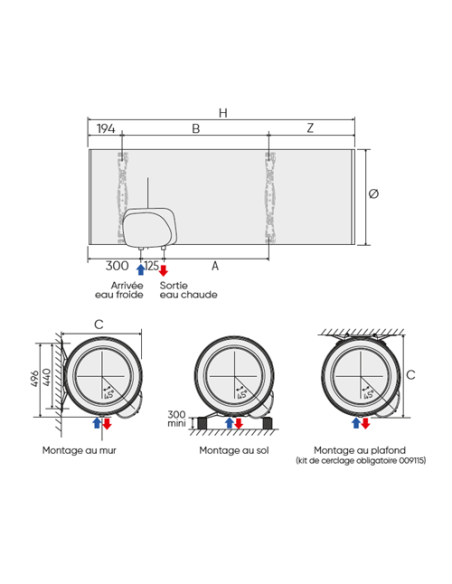 Chauffe-eau ATLANTIC CHAUFFEO 100L HM - 023172