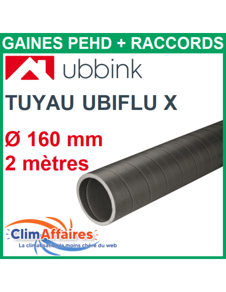 Tuyau PEHD Rigide Aerfoam Isolé - UBBINK - Ø160 mm - 2 mètres