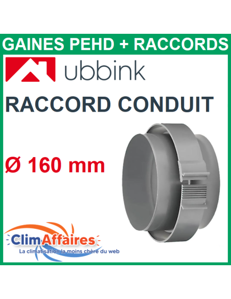 Raccord Conduit Clamp pour tube PEHD Aerfoam - UBBINK - Ø160 mm