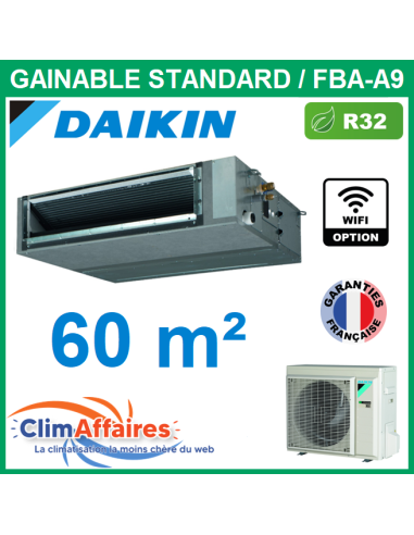 Installation d'une climatisation réversible Daikin gainable pour