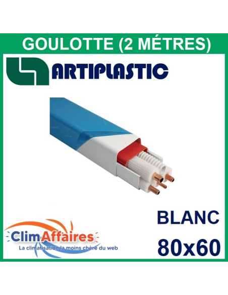 Goulotte Artic Blanche 2m 80x60, Goulottes et accessoires, Traitement des  condensats, Produits